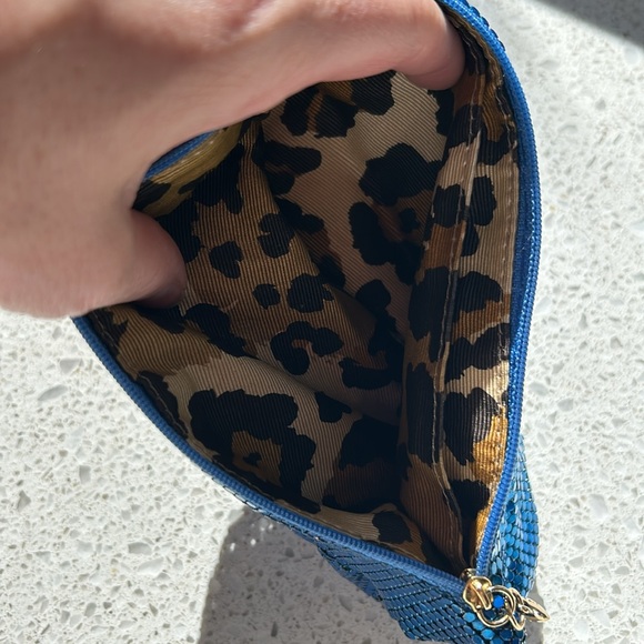 NWOT Felix Rey Blue Sequin Mini Clutch, circa 2007 - Picture 5 of 5